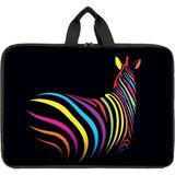 Renkli Zebra Desenli Proje Çantası Evrak Çantası Büyük Boy Proje - Resim - Çizim Çantası