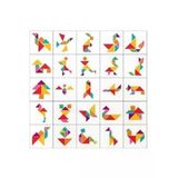Renkli Zeka Oyunu ile Eğlenceli Tangram Seti (7 Parça)