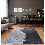 Renklibutik Modern Desenlerde Kadife Dokulu Lastikli Süngerli Kaymaz Yıkanabilir Halı Örtüsü - 9 M2