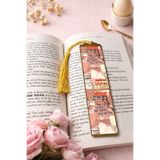 RenkliİzlerAtölyesi Sanatsal Tablo Temalı Metal Kitap Ayracı (Sessiz Hikayeler)