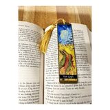RenkliİzlerAtölyesi Sanatsal Tablo Temalı Metal Kitap Ayracı (Van Gogh-Buğdaylar ve Kargalar)