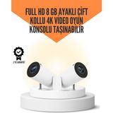 Renklime 10.000 Oyun Destekli, Çift Kollu 4K Projeksiyon – Hdmı, Usb, Aux, Ethernet Yok