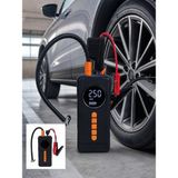 Renklime 10000MAH Şarjlı Araç Kompresörü Akü Takviye Cihazı Powerbank Özellikli Dijital Lastik Şişirme Pompası - Lisinya