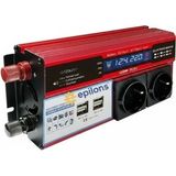 Renklime 12V 2000W Modifiye Sinüs Inverter Araç ve Güneş Enerjisi Uyumlu, Çift Usb, Çift Priz ve Çakmaklık Eco Lounge