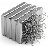 Renklime 2 Adet 40X20X5MM Neodyum Magnet Güçlü N35 Mıknatıs Köşeli Nikel Kaplama ( Lisinya )