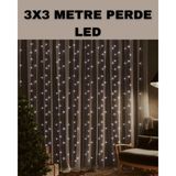 Renklime 3x3 LED Şelale Perde Işık Kutlama ve Dekor Aydınlatması - Lisinya