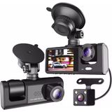 Renklime 64GB Araç Içi Kamera 3 Kameralı (Yol + Araç Içi+ Arka) Fhd Video Kayıt Mikrofonlu Türkçe Cc-33