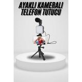 Renklime Akıllı Telefon Vlog Kiti Tripod Mini Mikrofonlu Telefon Tutucu