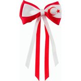 Renklime Ay Yıldız Fiyong Otomatik Toka - 0,5 x 9 cm - Kırmızı