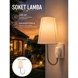 Renklime Ayarlanabilir Soket Lamba Gece Okuma Işığı