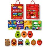 Renklime Ben Bilirim Ingilizce Destekli Ilk Kitaplarım (4 Kitap + 6 Magnetli Dokun Hisset Kart)