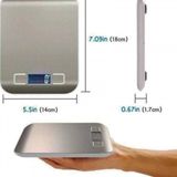 Renklime Dijital Mutfak Terazisi Paslanmaz Çelik Elektronik LCD Ağırlık 5 kg Ölçeklii Pişirme Ölçü Aleti
