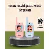 Renklime Görüntülü Walkie Talkie Çocuklar Için Video Interkomlu Oyuncak - Ahşap