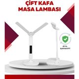 Renklime Göz Koruyucu LED Okuma Lambası | Titreşimsiz Işık, Kalemlik ve Stand Fonksiyonlu - Ahşap