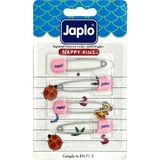 Renklime Japlo Emniyetli Çengelli Bebek Iğnesi 4'lü - Pembe