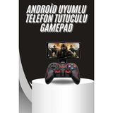 Renklime Kablosuz Oyun Kolu Bluetooth Joystick Gamepad Android Uyumlu