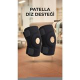 Renklime Patella Destekli Ikili Diz Korsesi Çapraz Bağ Destek Spor Kullanımı