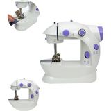 Renklime Pedallı Mini Dikiş Makinesi Çift Makara Kilitli Dikiş