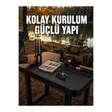 Renklime Pratik Katlanabilir Masa Kamp Piknik Bahçe ve Karavan Kullanımına Uygun