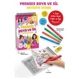 Renklime Prenses - Boya ve Sil Aktivite Kitabı / 3 Yaş +