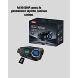 Renklime Q28 Kameralı Motosiklet Kask Kulaklık Bluetooth 5.3 Su Geçirmez 1080P Hd Yeni Nesil