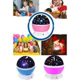 Renklime Renkli Yıldızlı Gökyüzü Projeksiyon Gece Lambası Pilli ve USB Kablolu - Ahşap