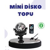 Renklime Ses Duyarlı Mini Disko Küre Lamba