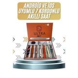 Renklime uygun 7 Kordonlu Akıllı Saat Plastik Kordon Hasır Kordon Çelik Kordon popüler