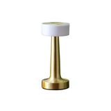Renklime uygun Gold Kare LED Masa Lambası Şarjlı Dimmer Kontrollü Dekoratif Işık popüler