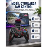 Renklime uygun Kablosuz Oyun Kolu Bluetooth Joystick Gamepad Android Uyumlu popüler