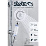 Renklime uygun Su Tasarruflu Filtreli Duş Başlığı Yüksek Basınçlı Modern Duş Başlığı popüler