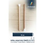 renkmar 2'li Doğal Ahşap Kuş Tüneği 25 cm - Kafes Aksesuarı Kolay Montaj