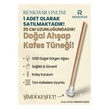 renkmar Doğal ahşap kafes tüneği 1 adet 25cm tünek