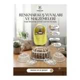 renkmar Hasır yuva ve yuva ipi kanarya ispinoz Hint bülbülü kuş yuvası