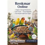 renkmar Sağlık tohumu muhabbet kanarya cennet sultan ispinoz vb kuşlar 100gr