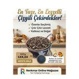 renkmar Sultan ve Cennet Papağanı Özel Seçim Çizgili Çekirdek İdeal Sertlikte 500g - Taze ve Doğal Papağan Çekirdeği