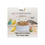 renkmar Telli dev yemlik kabı büyük mama kabı Sultan ve Cennet papağanları muhabbet kuşu kanarya ispinoz vb kuşlar