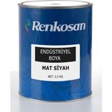 Renkosan Endüstriyel Rapid Boya (Ahşap-Demir-Metal) Mat Siyah 2,5 kg