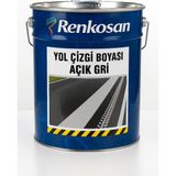 Renkosan Yol Çizgi Boyası – Açık Gri 20 kg | Asfalt, Beton, Otopark, Bordür Yüzeyleri Için Dayanıklı Uygulama