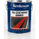 Renkosan Yol Çizgi Boyası – Kırmızı 3 KG | Asfalt, Beton, Otopark ve Bordür Yüzeyleri İçin Dayanıklı Uygulama