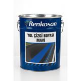 Renkosan Yol Çizgi Boyası – Mavi | Asfalt, Beton, Otopark ve Bordür Yüzeyleri İçin Dayanıklı Uygulama