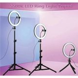 Renksan Youtuber Kuaför Makyaj Çekim Ring Fill Light Işık 2 M Stand
