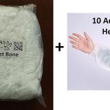 Renktaş Marka 100lü bone ( 10 adet kolluk hediye ) tela bone kullan at tek kullanımlık saç bonesi