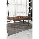 Renlife Yemek Masası Mutfak Masası Ahşap Masa Açılır Masa 6 Kişilik Masa(kemençe Ceviz) Ceviz