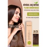 Renna 5-73 Fındık Kabuğu Amonyaksız Bitkisel Yıpranmış Saçlar İçin 60 ml Saç Boyası