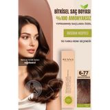 Renna 6-77 Yoğun Çikolata Amonyaksız Bitkisel Yıpranmış Saçlar İçin 60 ml Saç Boyası