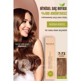 Renna 7-73 Karamel Amonyaksız Bitkisel Yıpranmış Saçlar İçin 60 ml Saç Boyası
