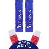 Renna 8-73 Açık Karamel 2x60 ml Tüp Saç Boyası + Oksidan