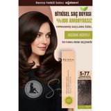 Renna Amonyaksız Bitkisel Yıpranmış Saçlar İçin Saç Boyası 5-77 Yoğun Koyu Çikolata Kahve 60 ml - 5-77 YOĞUN KOYU ÇİKOLATA KAHVE