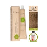 Renna AMONYAKSIZ Bitkisel Yıpranmış Saçlar İçin Saç Boyası 6-R YOĞUN KOYU KUMRAL 60ml